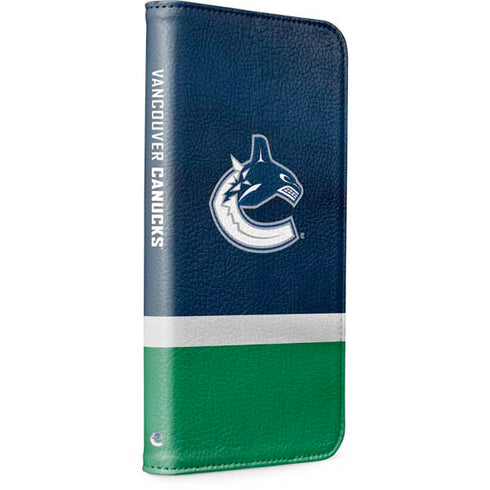 NHL Vancouver Canucks Jersey iPhone 15 Pro Max Folio Case